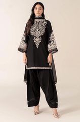 Winter 3PC Dhanak Embroidered Suit - BFB0414 - | BlueFery