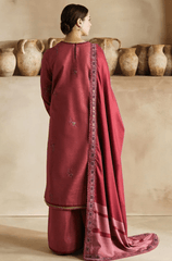 Winter 3PC Dhanak Embroidered Suit - BFB0434 - | BlueFery