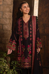 Winter 3PC Dhanak Embroidered Suit - BFB0468 - | BlueFery