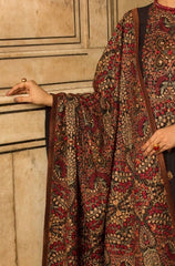 Winter 3PC Dhanak Embroidered Suit - BFB0469 - | BlueFery