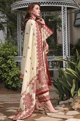 Winter 3PC Dhanak Embroidered Suit - BFB0476 - | BlueFery