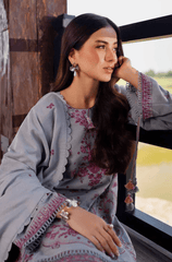 Winter 3PC Dhanak Embroidered Suit - BFB0567 - | BlueFery