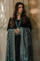 Winter 3PC Dhanak Embroidered Suit - BFB0588 - | BlueFery