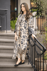 Winter 3PC Khaddar Digital Print Dress - BFU0083 - | BlueFery