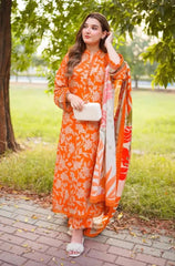 Winter 3PC Khaddar Digital Printed Dress - BFB0583 - | BlueFery