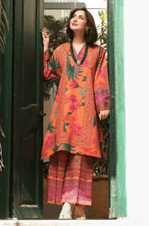 Winter Stitched 2Pcs Printed Khaddar Suit – RTW013 - | BlueFery