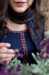 Winter Stitched 3Pcs Embroidered Dhanak Suit – RTW020 - | BlueFery