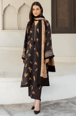 Winter Stitched 3Pcs Printed Khaddar Suit – RTW014 - | BlueFery