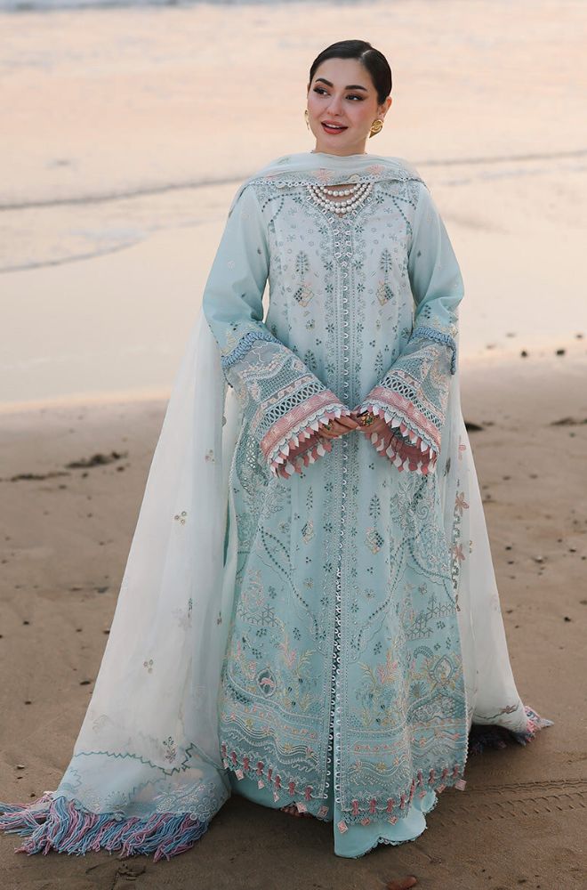 Latest Unstitched Luxury Lawn Collection Online - BlueFery