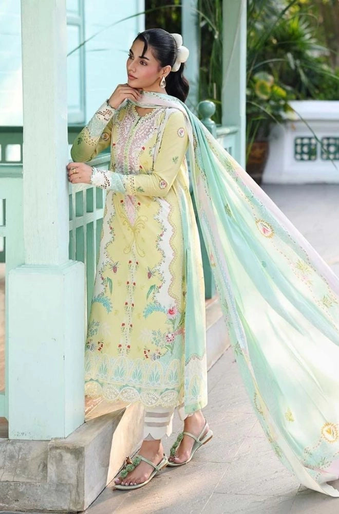 QALAMKAR - Summer 3PC Lawn Digital Printed Dress - BFB0805