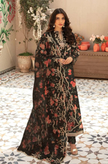 Baroque - 3PC Khaddar Print Suit - BFRZ0096