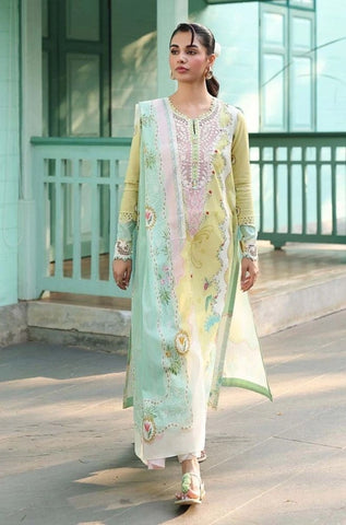 QALAMKAR - Summer 3PC Lawn Digital Printed Dress - BFB0805
