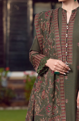 Bareeze - Winter 3PC Dhanak Embroidered Suit - BFB0421