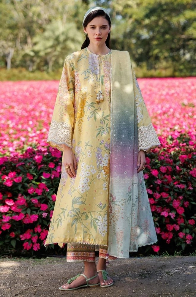 JAZMIN - Summer 3PC Lawn Digital Printed Dress - BFB0806