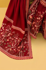 Kastoor - 3PC Dhanak Embroidered Suit - BFB0205