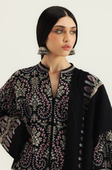 Zara Shahjahan - Winter 3PC Dhanak Embroidered Suit - BFB0526