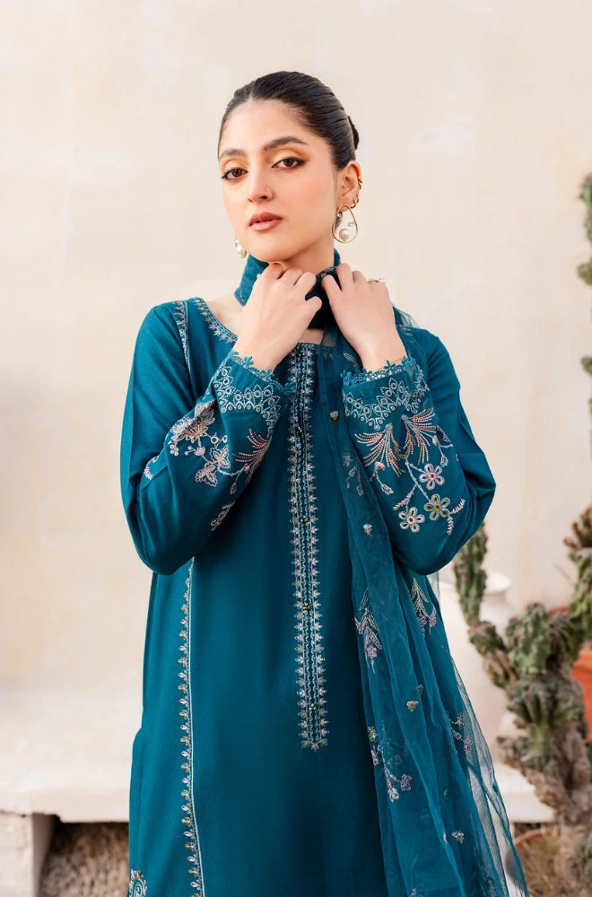 BATIK - 3PC Lawn Embroidered Shirt with Cotton Embroidered Dupatta and Trouser - BFS0053