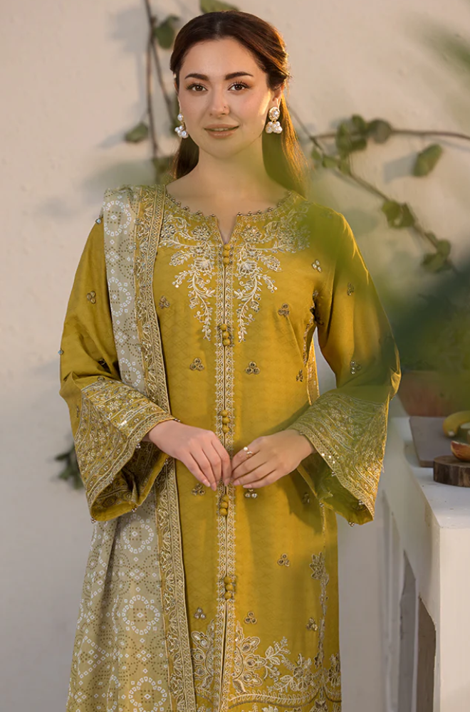 Laam - 3PC Embroidered Suit- BFB0285