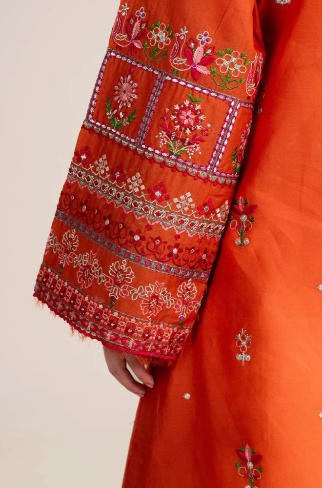 ZARA SHAHJAHAN - 3PC Lawn Embroidered Shirt with Monar Printed Dupatta and Trouser - BFU0069