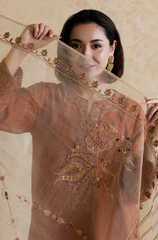 Mishkaa - 3PC Lawn Embroidered Suit - BFU0126