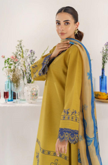 Kiara by Hana - 3PC Dhanak Embroidered Suit - BFU0064