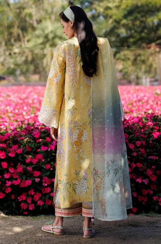JAZMIN - 3PC Lawn Digital Printed Shirt with Lawn Printed Dupatta and Trouser - BFB0806