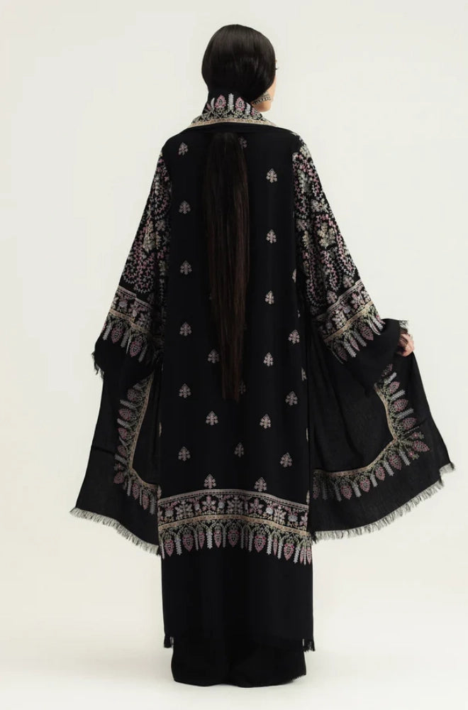 Zara ShahJahan - 3PC Dhanak Embroidered Shirt With Chiffon Dupatta and Trouser - BFB0895