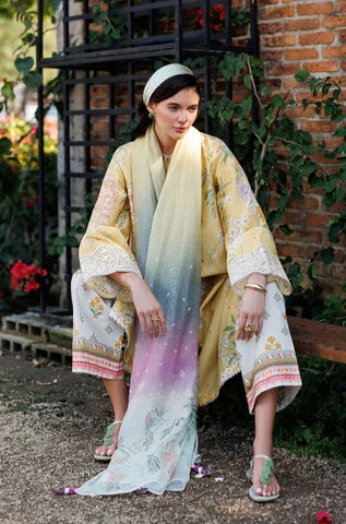 JAZMIN - Summer 3PC Lawn Digital Printed Dress - BFB0806