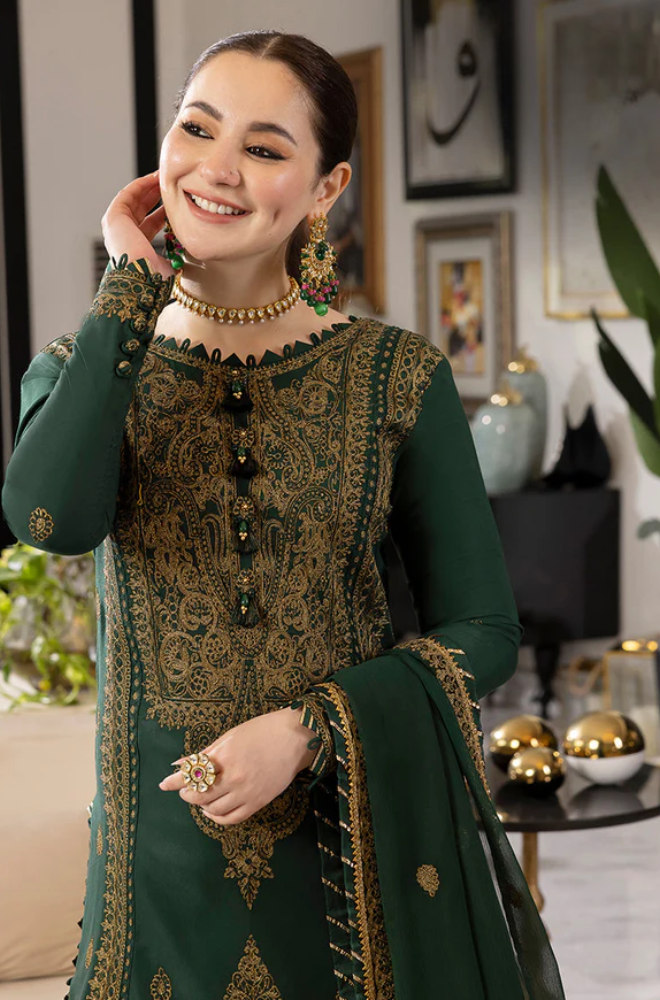 ASIM JOFA- 3PC Lawn Embroidered Suit - BFB0403