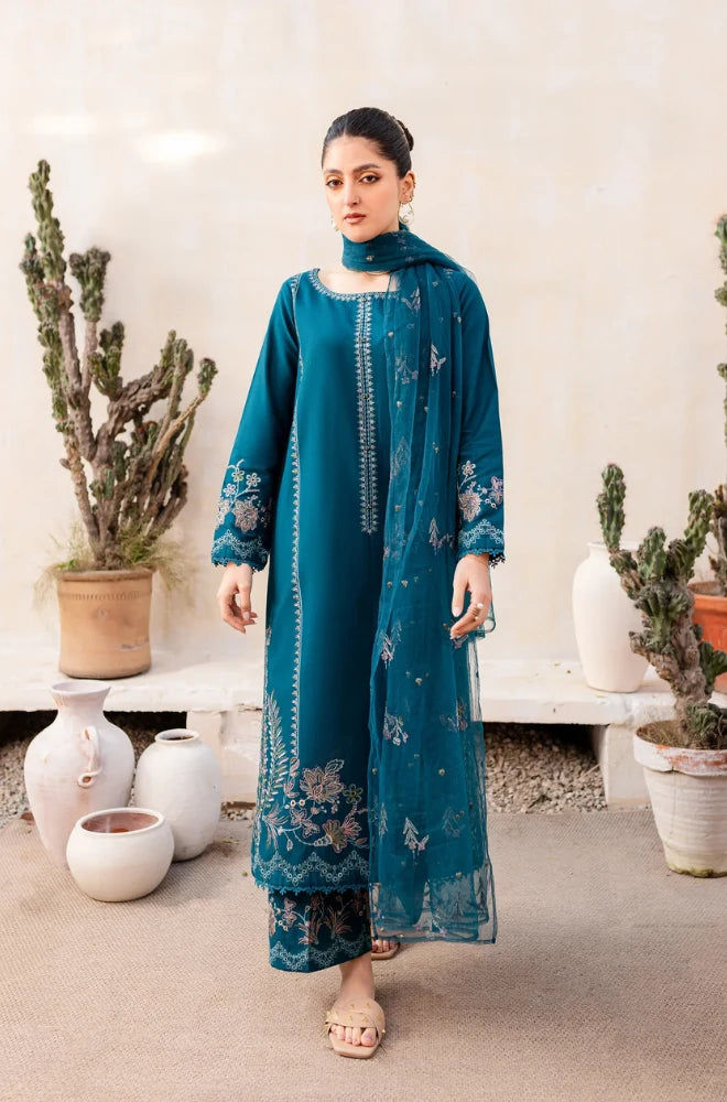BATIK - 3PC Lawn Embroidered Shirt with Cotton Embroidered Dupatta and Trouser - BFS0053