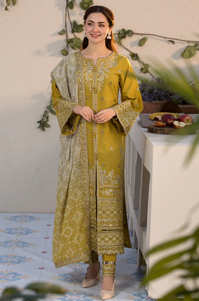 Laam - 3PC Embroidered Suit- BFB0285