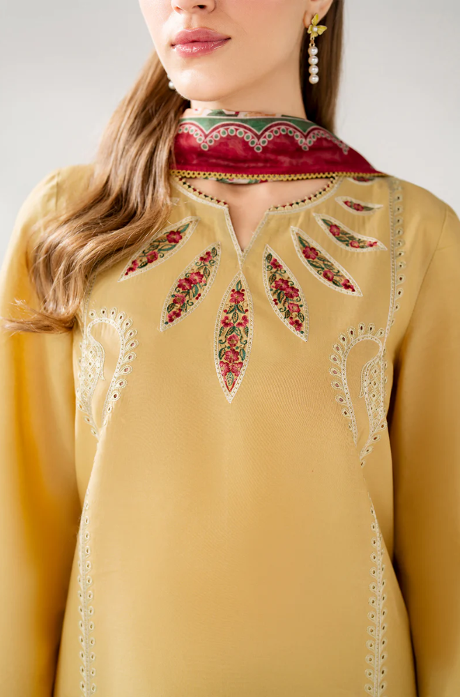 Jazmin - Winter 3PC Dhanak Embroidered Suit - BFB0506