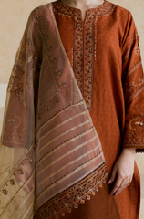 Mishkaa - 3PC Lawn Embroidered Suit - BFU0126