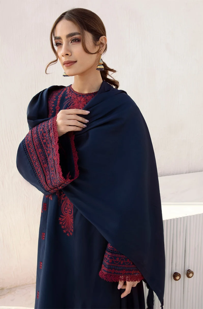 Jazmin - 3PC Dhanak Embroidered Shirt With Dhanak  Dupatta and Trouser - BFB0932