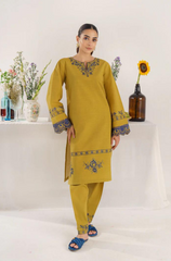 Kiara by Hana - 3PC Dhanak Embroidered Suit - BFU0064