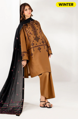 Cross Stitch - Winter 3PC Dhanak Embroidered Suit - BFB0423