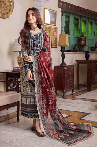 ASIM JOFA - Summer 3PC Lawn Digital Printed Dress - BFB0807