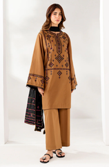 Cross Stitch - Winter 3PC Dhanak Embroidered Suit - BFB0423
