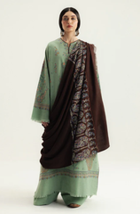 Zara Shahjahan - Winter 3PC Dhanak Embroidered Suit - BFB0528