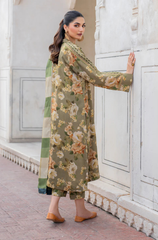 Baroque - 3PC Khaddar Print Suit - BFRZ0089