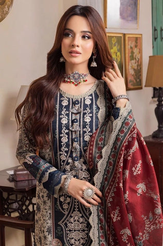ASIM JOFA - Summer 3PC Lawn Digital Printed Dress - BFB0807