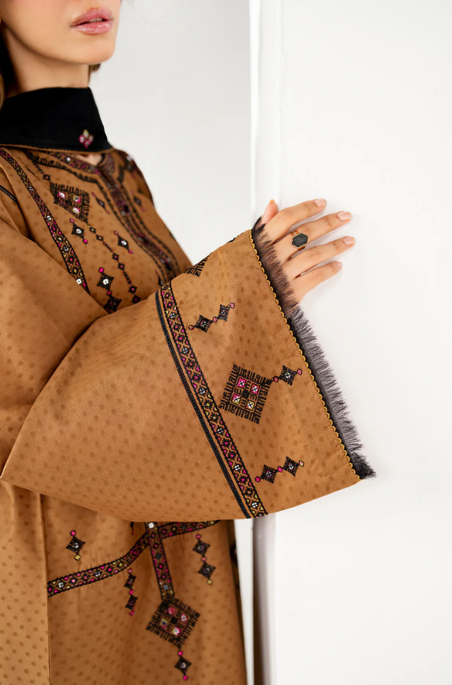 Cross Stitch - Winter 3PC Dhanak Embroidered Suit - BFB0423