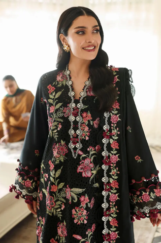 SAPPHIRE - 3PC Lawn Embroidered Shirt with Chiffon Embroidered Dupatta and Trouser - BFB0824
