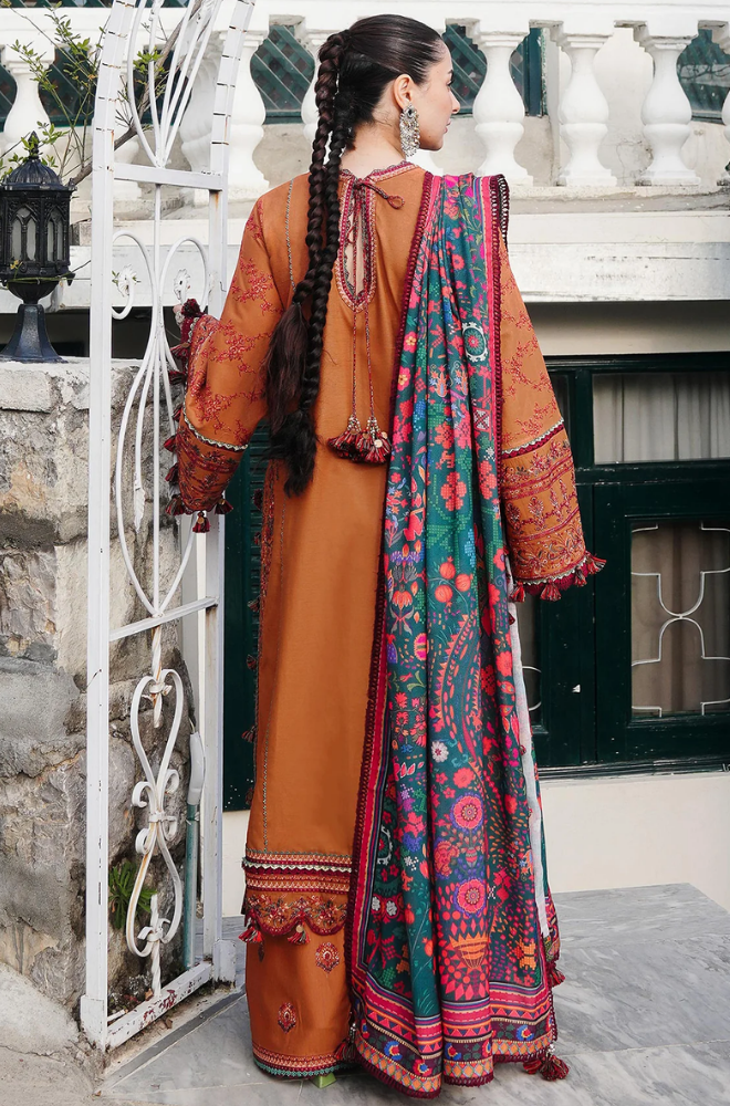 Laam- Winter 3PC Dhanak Embroidered Suit - BFB0479