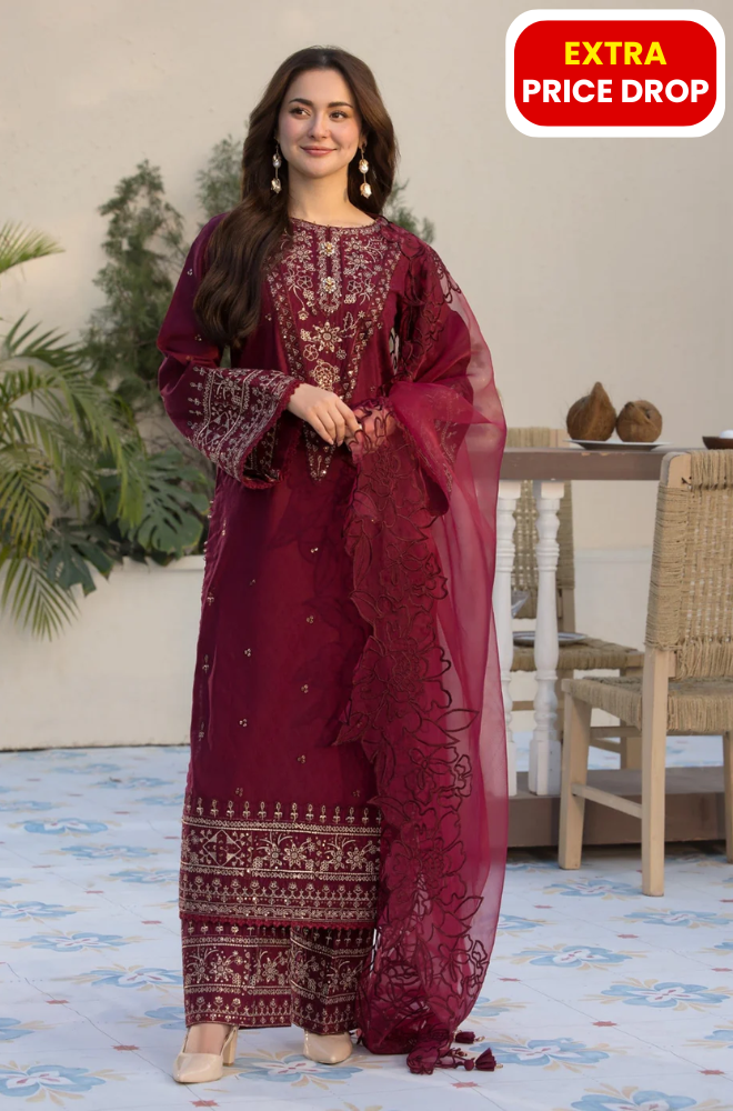 Allys - 3PC Lawn Embroidered Suit - BFU0113