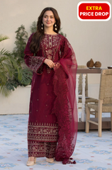 Allys - 3PC Lawn Embroidered Suit - BFU0113