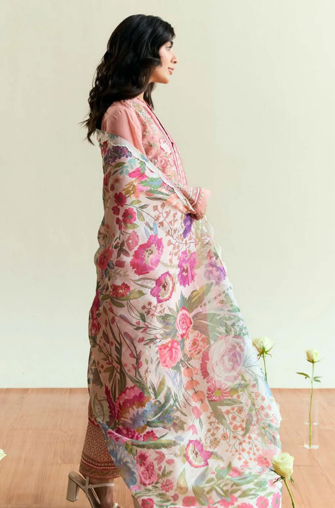 Binilyas - Winter 3PC Dhanak Embroidered Suit - BFB0498