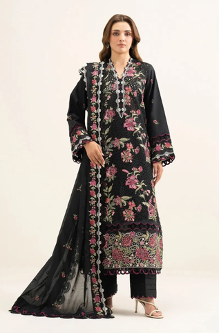 SAPPHIRE - 3PC Lawn Embroidered Shirt with Chiffon Embroidered Dupatta and Trouser - BFB0824