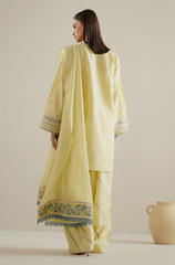 Zara Shahjahan - 3PC Embroidered Suit- BFB0286