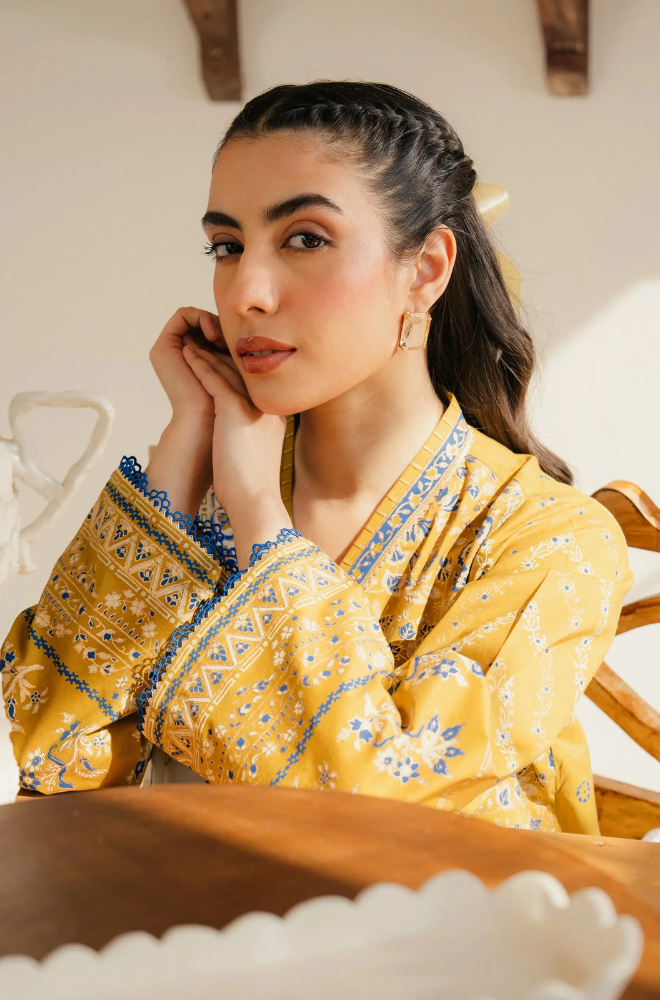 Sapphire - Winter 3PC Khaddar Digital Printed Dress - BFU0442